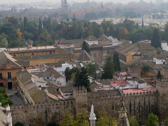 Den Alcázar in der Nähe...