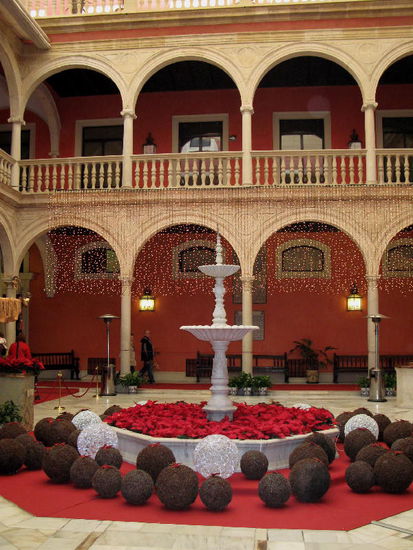 Weihnächtliche Stimmung in der Bank...