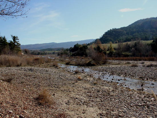 Flussläufe, die im Moment Rinnsale sind...