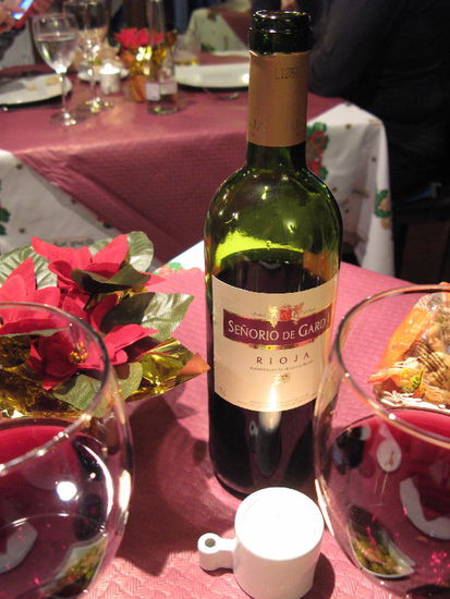 Unsere kleine Weihnachtsfeier im Camping-Restaurant...