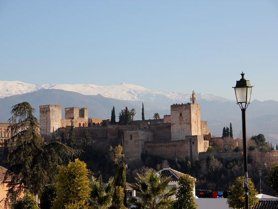 Super Ausblicke auf die Alhambra und die Sierra Nevada...
