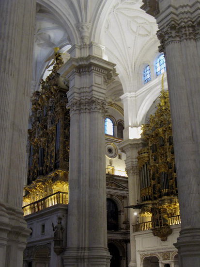 Die spezielle Anordnung der Orgel...