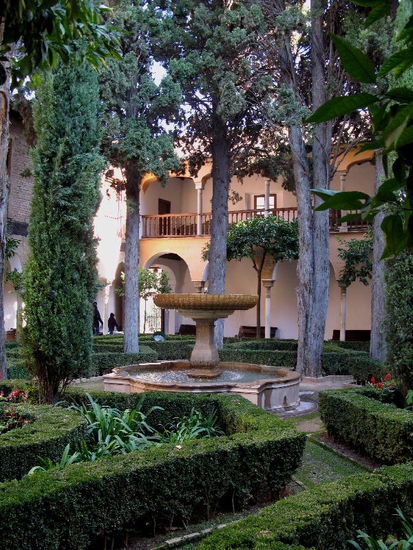 Und ein Blick hinaus in die privaten Gärten...