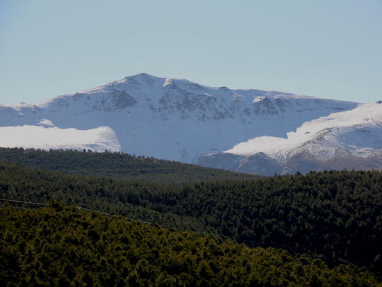 Noch ist der Schnee recht spärlich, die Aussicht aber super...