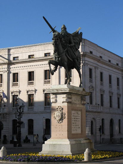 El monumento El Cid - spanischer Nationalheld... (geb. 1043)