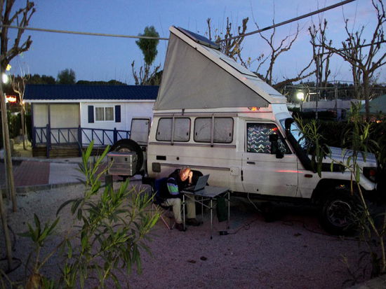 Auf dem CP La Marina...