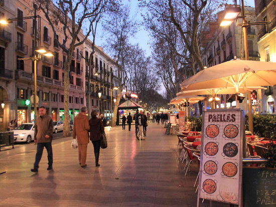 Abendspaziergang auf den Rambles...