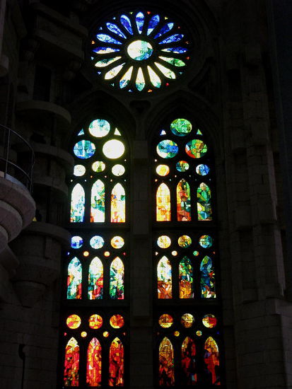 Die fantastischen Glasfenster...