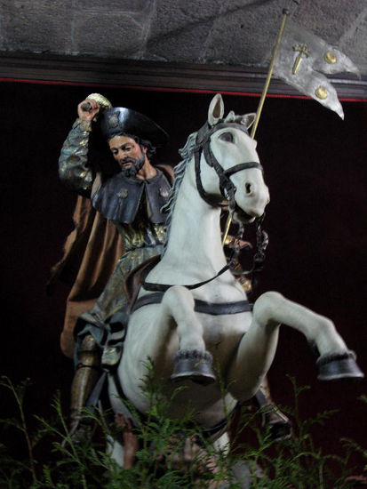 Der hl. Jakobus hoch zu Pferd...