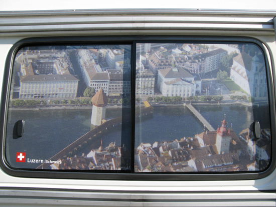 ...die Kapellbrücke in Luzern, sowie...