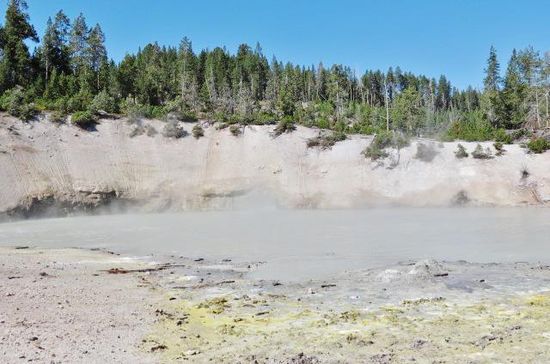 Bei den Mud Volcano...