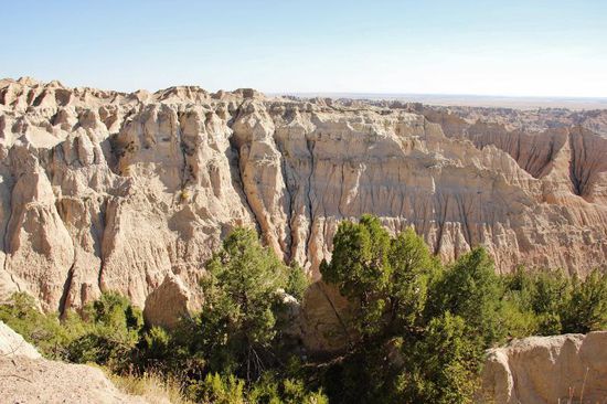 Und da ist sie, eine einmalig schöne, skurrile Landschaft...