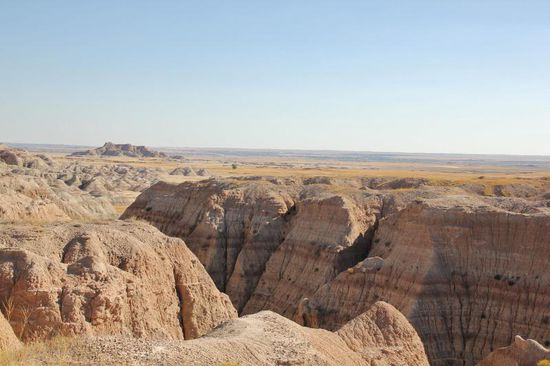 Die Grösse dieser Badlands zeigt uns die ungeheure Kraft eines Vulkans...