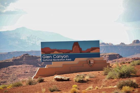 Und biegen in den Glen-Canyon ein...