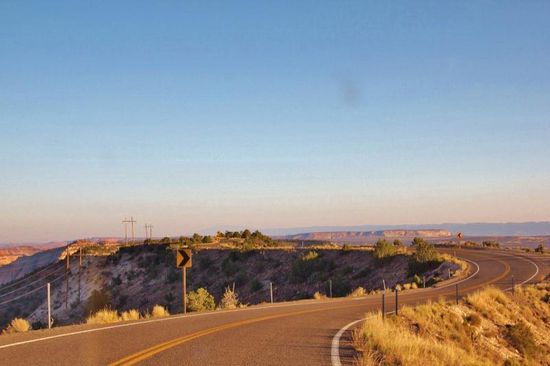 Die Strasse auf der Krete...