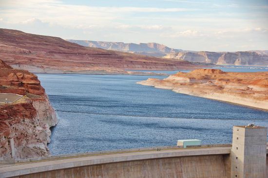 Der Staudamm am Lake Powell...
