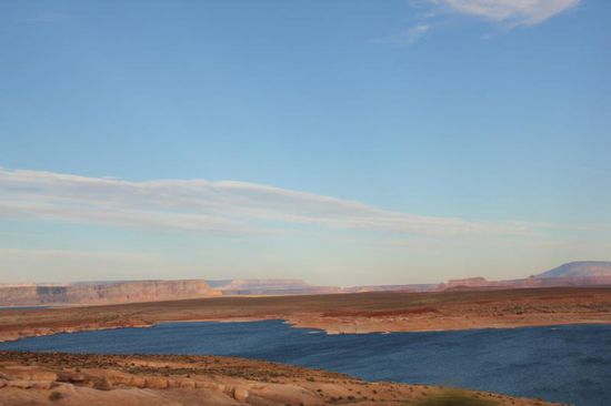 Durch die Flutung des Stausees verschwand der Glen Canyon in den Fluten...