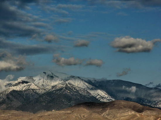 Schneebedeckte Berggipfel...