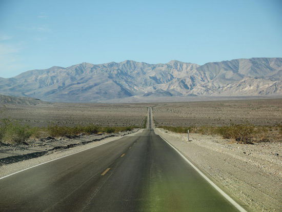 Für einmal war's ein gratis - CP...! Wir fahren am Morgen weiter durch das Death Valley...