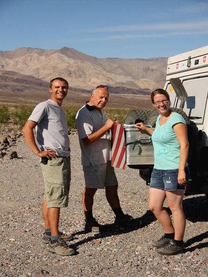 Karten studieren, Informationen austauschen, etwas "small talk" und schon sind wir wieder unterwegs...