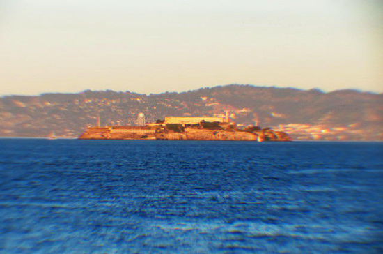 Der berüchtigte Knast "Alcatraz"...; heute ein Touristen-Attraktion...
