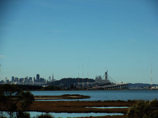 Die San Matteo - Hayward Bridge... wir fahren zur Half Moon Bay am Pazifik...