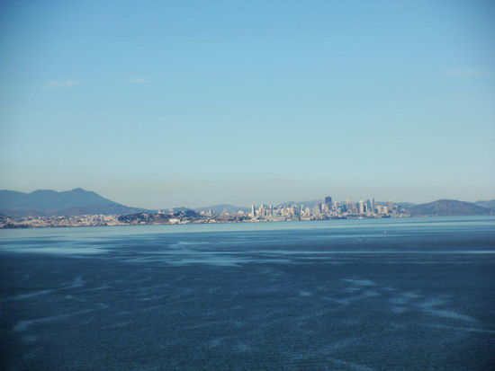 San Francisco von der Brücke aus gesehen...
