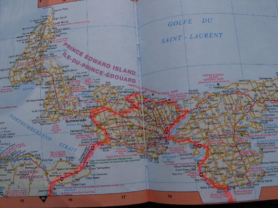 Die gefahrene Route....