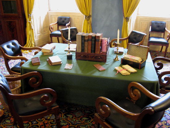 In der Bibiliothek...