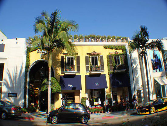 Die Luxus-Einkaufsmeile...