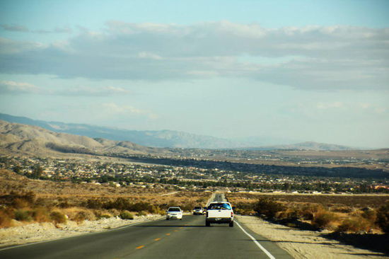 Wir fahren wieder Richtung Palm Springs...