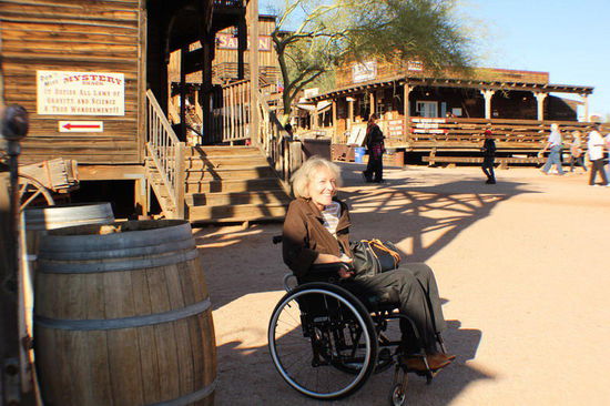 Olga unterwegs in der Stadt...