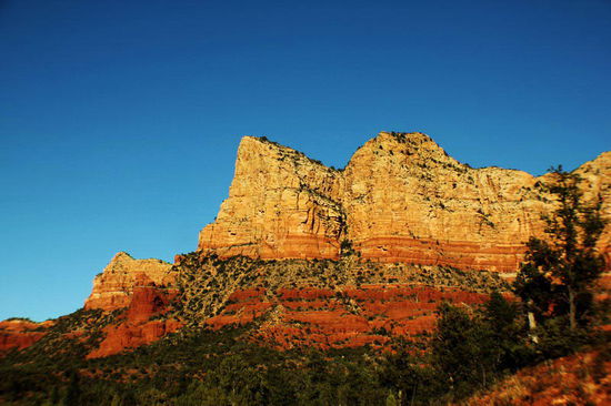 Die Berge in der Abendsonne...