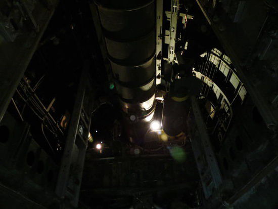 Aus diesem Bombenschacht fiel die A-Bombe über Hiroshima...