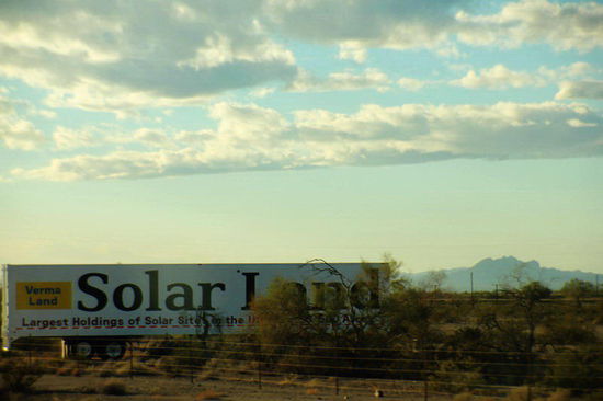 Und siehe da, es bewegt sich doch etwas im Land der Sonne mit enorm viel ungenutztem Land...