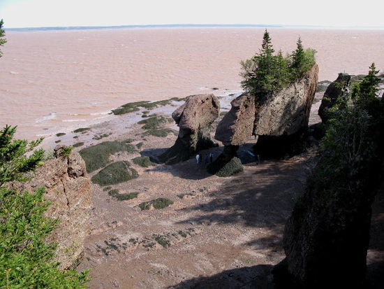 Die gewaltigen Gesteinsformationen...