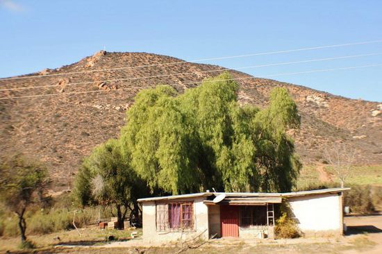 Die Gehöfte werden spärlicher...