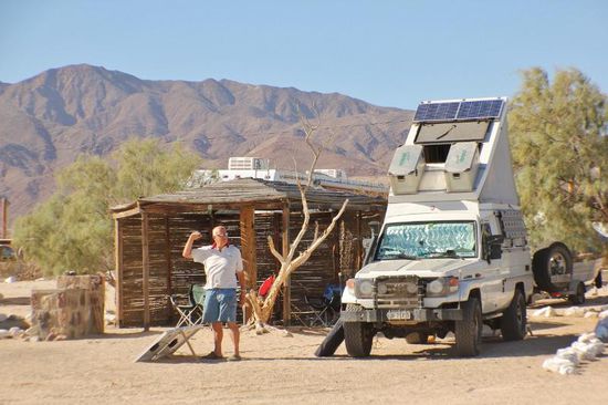 Unser schöner Stellplatz mit Meersicht...
