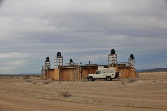 Unser einsamer Stellplatz...