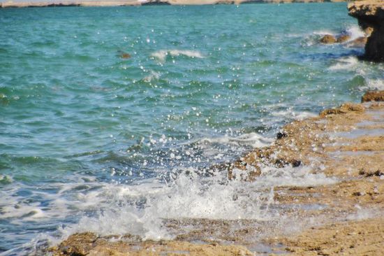 Am Morgen ist die Lagune geflutet...