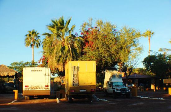 Drei Schweizer in Loreto friedlich nebeneinander...