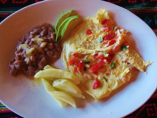 Ein mexikanisches Frühstück baut uns auf für die Taten am kommenden Tag...