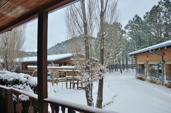 Die Überraschung am anden Morgen - 10 cm Schnee...