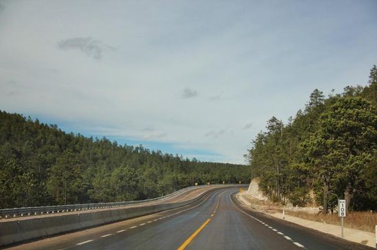 Nun sind auch wir auf der Autopista Richtung Durango...