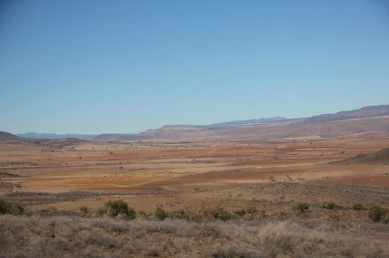 Wir durchfahren ein fruchtbares Hochplateau...