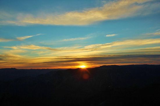 Morgenstimmung über dem Kupfercanyon vom Hotel Mirador aus gesehen...