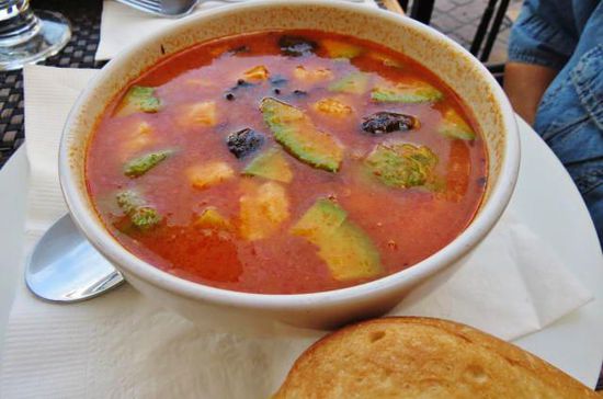 Zur Abwechslung mal eine kleine Stärkung...; hier eine Azteken Suppe...