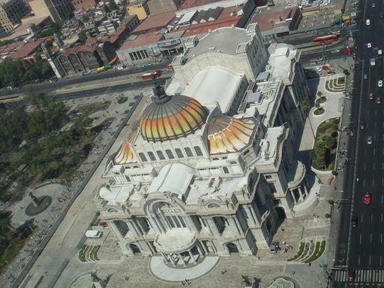 Der Palacio au der Vogelperspektive...