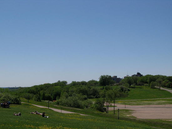 Das Feld der Schlacht zwischen den Engländern und Franzosen...