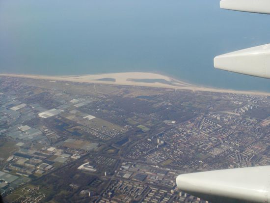 Hier beim Landeanflug auf Schipol - Amsterdam...
